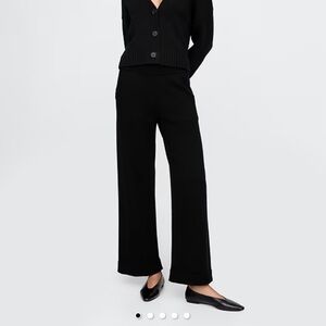 GAP Black Wide-Leg Women's Pants